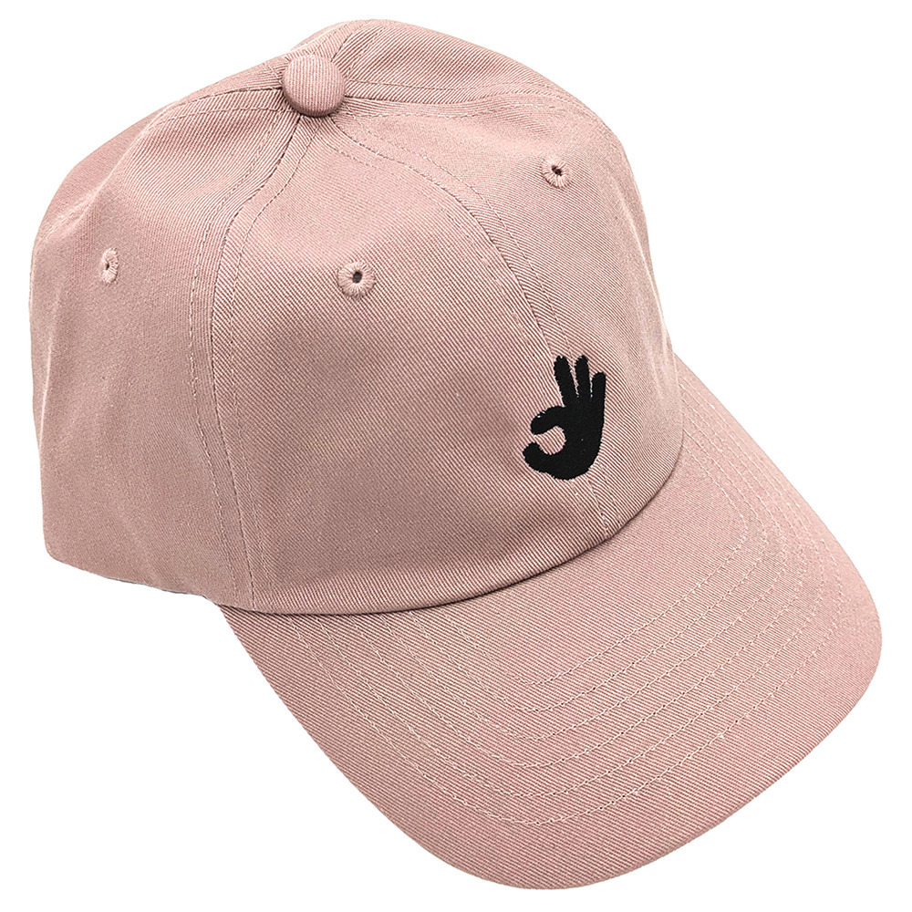 3POINT ロゴ刺繍キャップ 詳細画像 ピンク 1