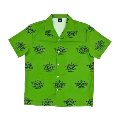 ロゴ総柄シャツ