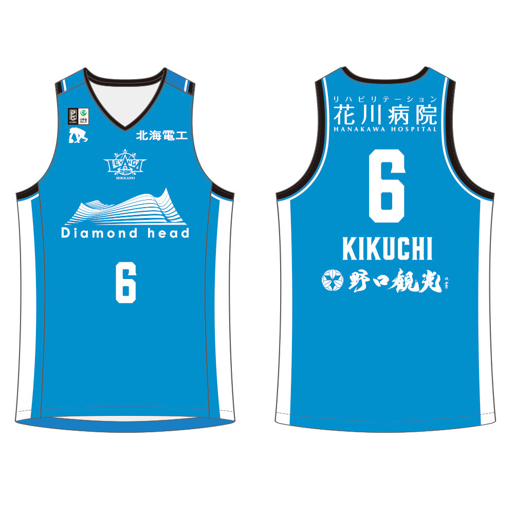 【オーダー商品／試合会場お渡し】2025-26 北洋銀行Presents 限定デザイン 1Dayオーセンティックユニフォーム 詳細画像 6 KIKUCHI 1
