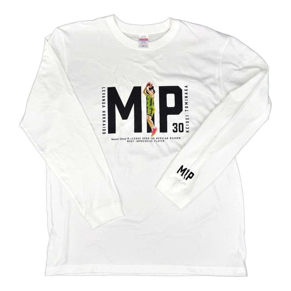 【オーダー商品】富永 啓生選手 2025-26 SEASON MIP受賞記念 ロングスリーブTシャツ 詳細画像 ホワイト 1