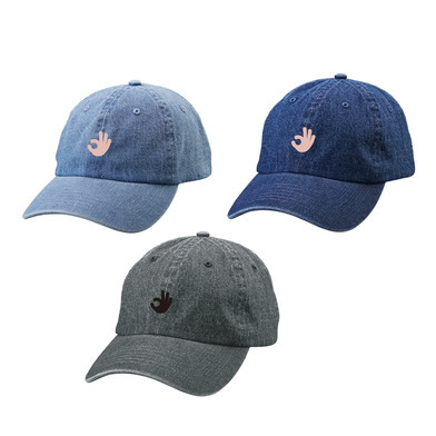 【リバイバル／オーダー商品】kimeteアパレル ロゴ刺繍デニムキャップ
