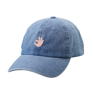 【リバイバル／オーダー商品】kimeteアパレル ロゴ刺繍デニムキャップ