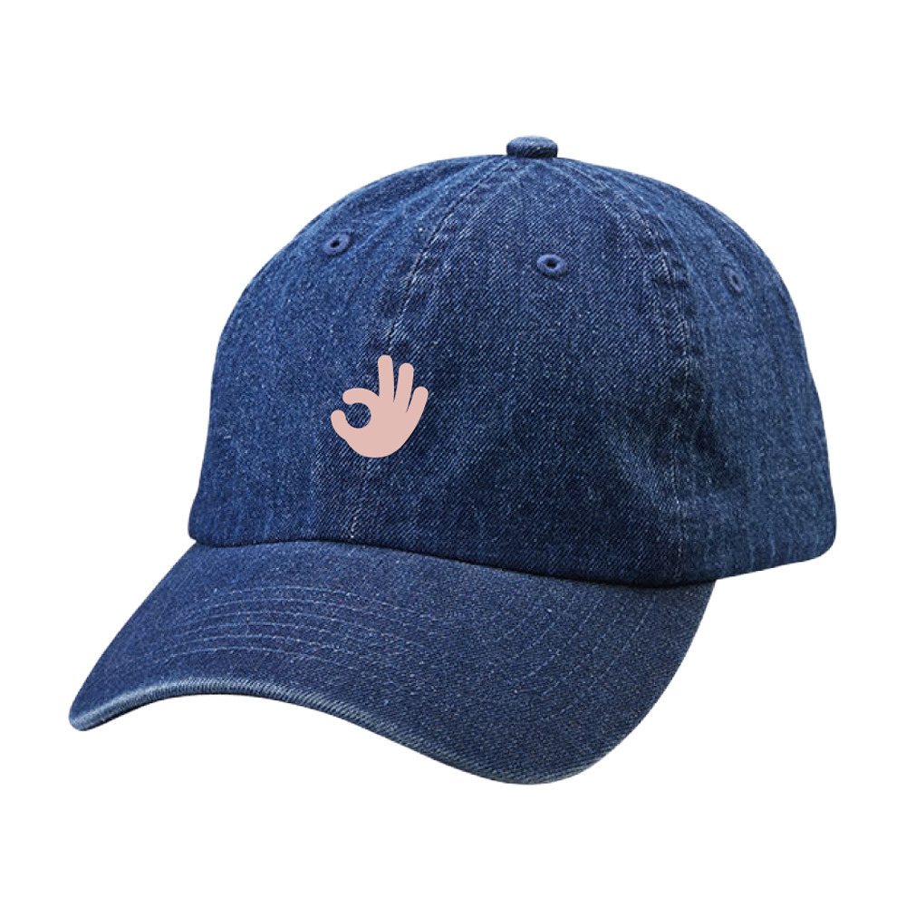 【リバイバル／オーダー商品】kimeteアパレル ロゴ刺繍デニムキャップ 詳細画像 ブルーデニム 1