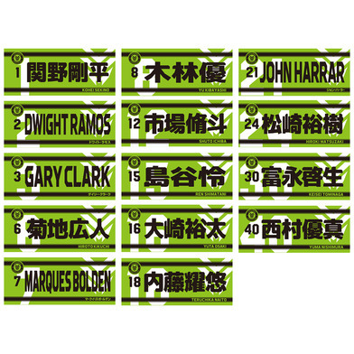 【開幕戦先行販売商品 9/25受取対象】2026-27 SEASON 選手ネームフェイスタオル（ワッペン付）