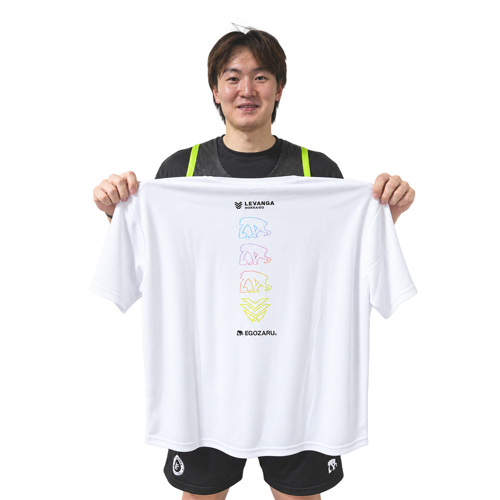 EGOZARU Tシャツ OUTLINE ホワイト 詳細画像 ホワイト 3