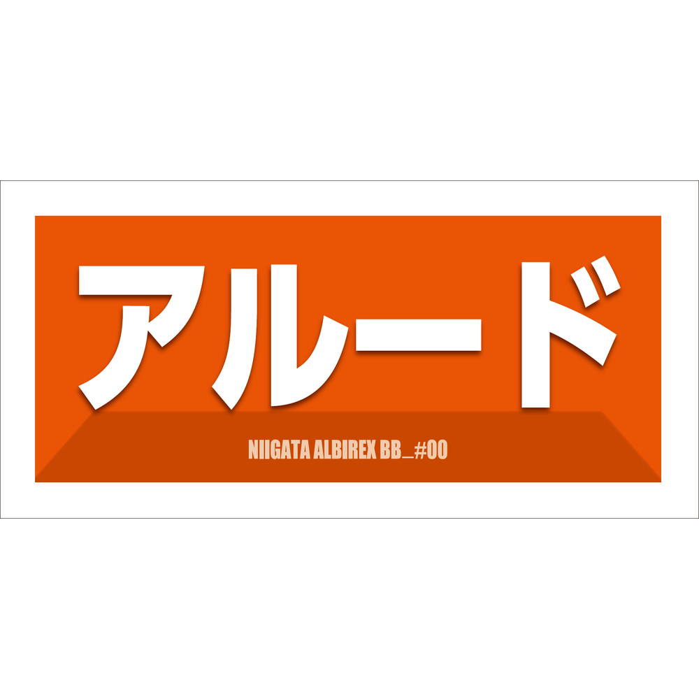 2025-26　選手名漢字カナタオル 詳細画像 アルード 1
