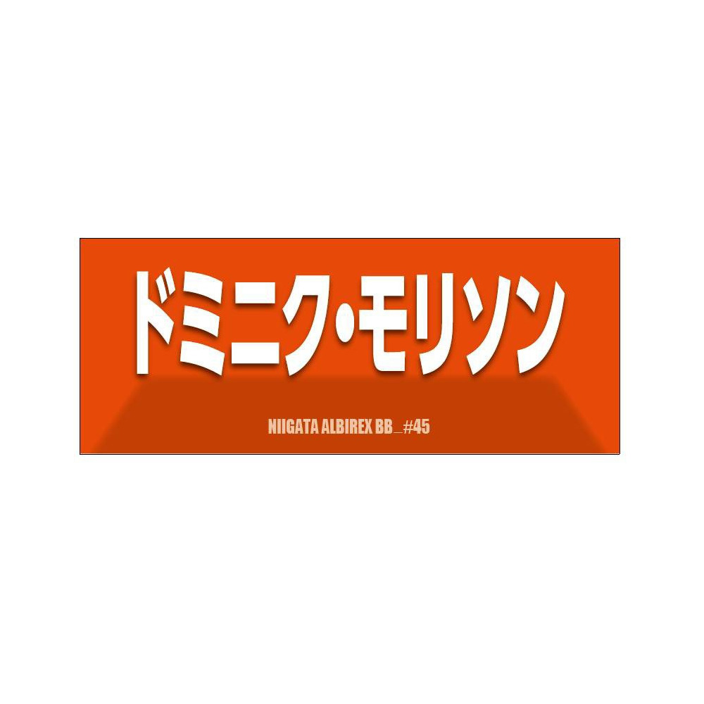 2025-26　選手名漢字カナタオル 詳細画像 #45 ドミニク・モリソン 1