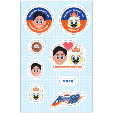 似顔絵デコステッカー