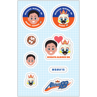 似顔絵デコステッカー