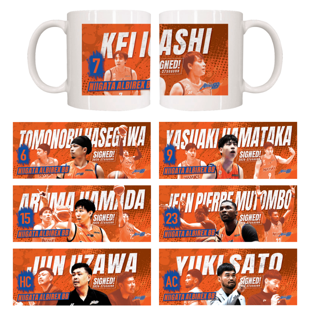 【受注販売】26-27season契約継続記念マグカップ 詳細画像 #6 長谷川智伸 1