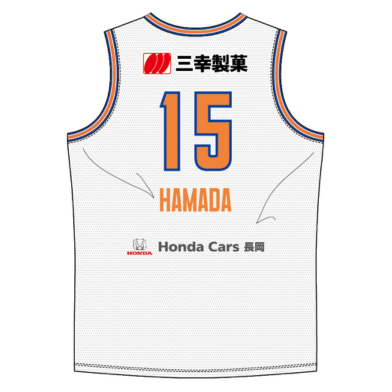 【受注販売】2026-27オーセンティックユニフォーム 詳細画像 #15 濱田貴流馬（AWAY） 2