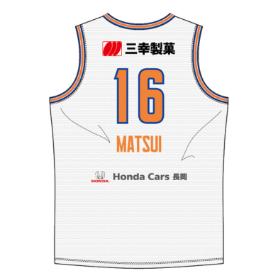 【受注販売】2026-27オーセンティックユニフォーム 詳細画像 #16 松井啓十郎（AWAY） 2