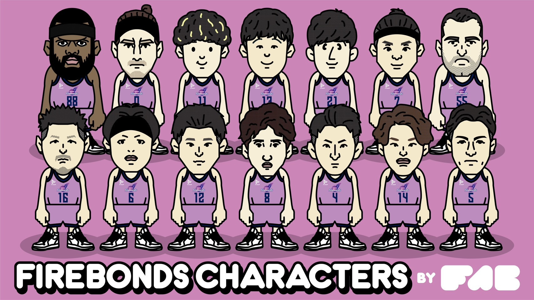 「FIREBONDS CHARACTERS」グッズ第一弾販売のお知らせ。