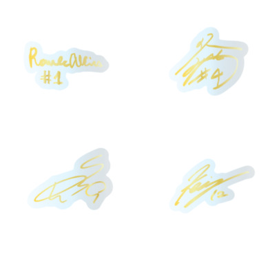 クリアサインステッカー