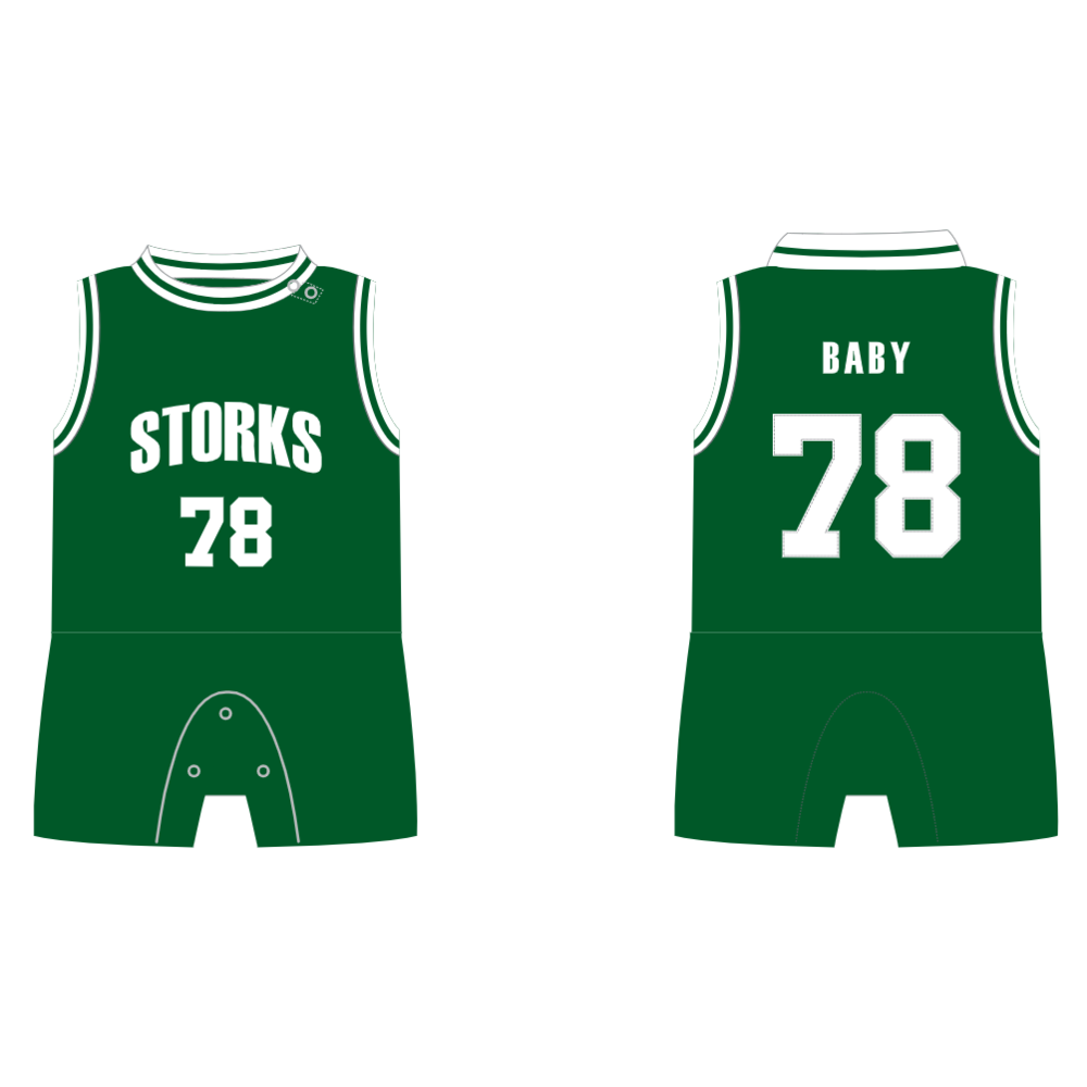 ベイビーストーキーロンパース（80㎝） 詳細画像 GREEN 1