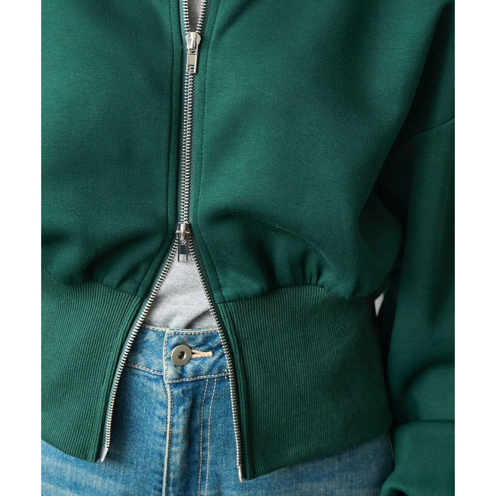 神戸レタスコラボ／ウエストリブダブルジップダイバーブルゾン 詳細画像 Green 3