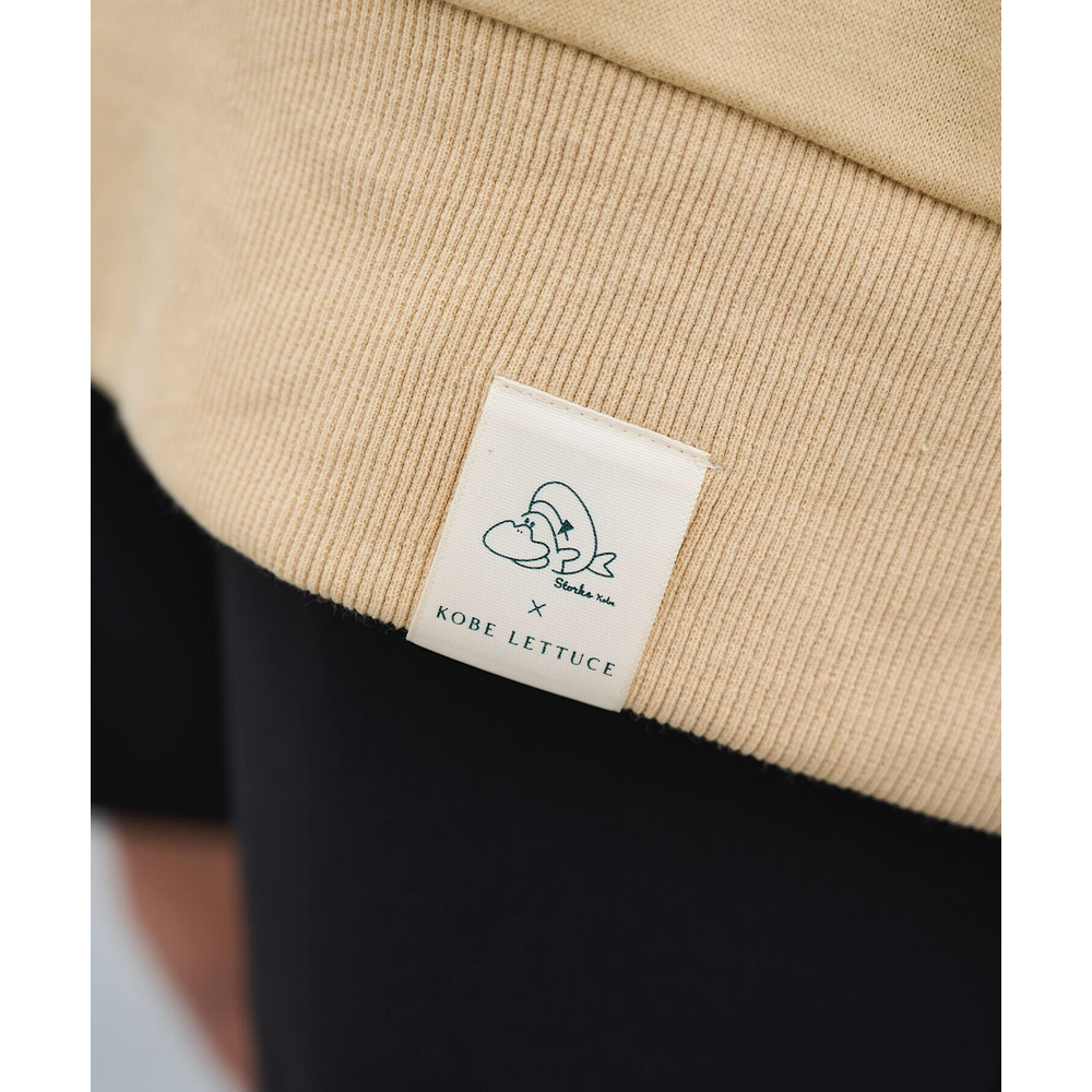 神戸レタスコラボ／胸元ジップスウェットミニワンピース 詳細画像 Beige 5