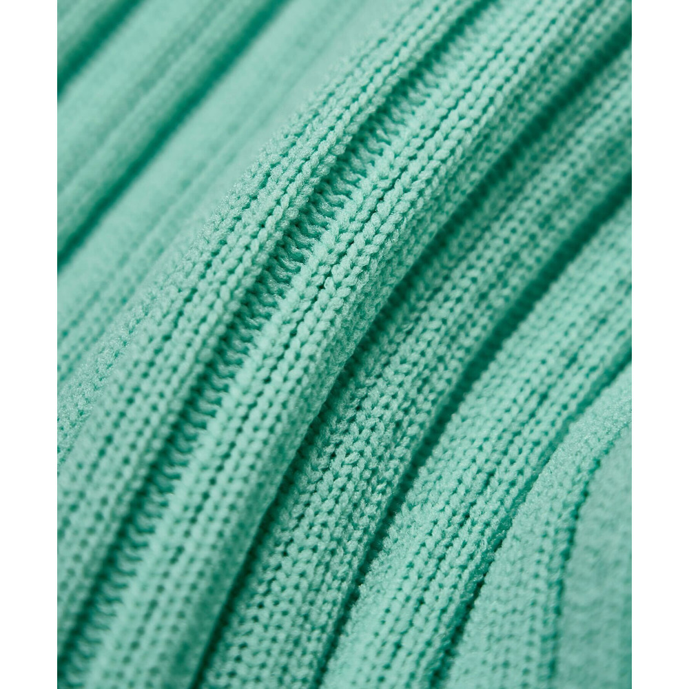 神戸レタスコラボ／Vネックペプラムリブカーディガン 詳細画像 Mint 3