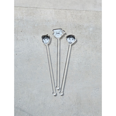 似顔絵マドラー