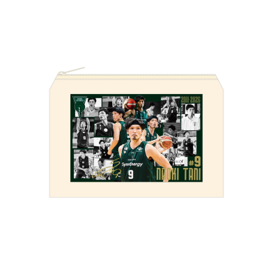 谷選手引退グッズ　フラットコットンポーチ