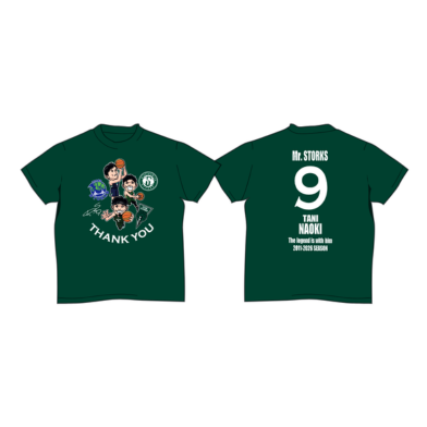 谷選手引退グッズ　＜イラスト＞Tシャツ（GREEN）