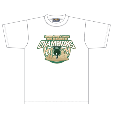【受注】りそなグループ B.LEAGUE 2025-26 season B2 CHAMPIONS　Tシャツ（選手着用モデル） 詳細画像 1カラー 1