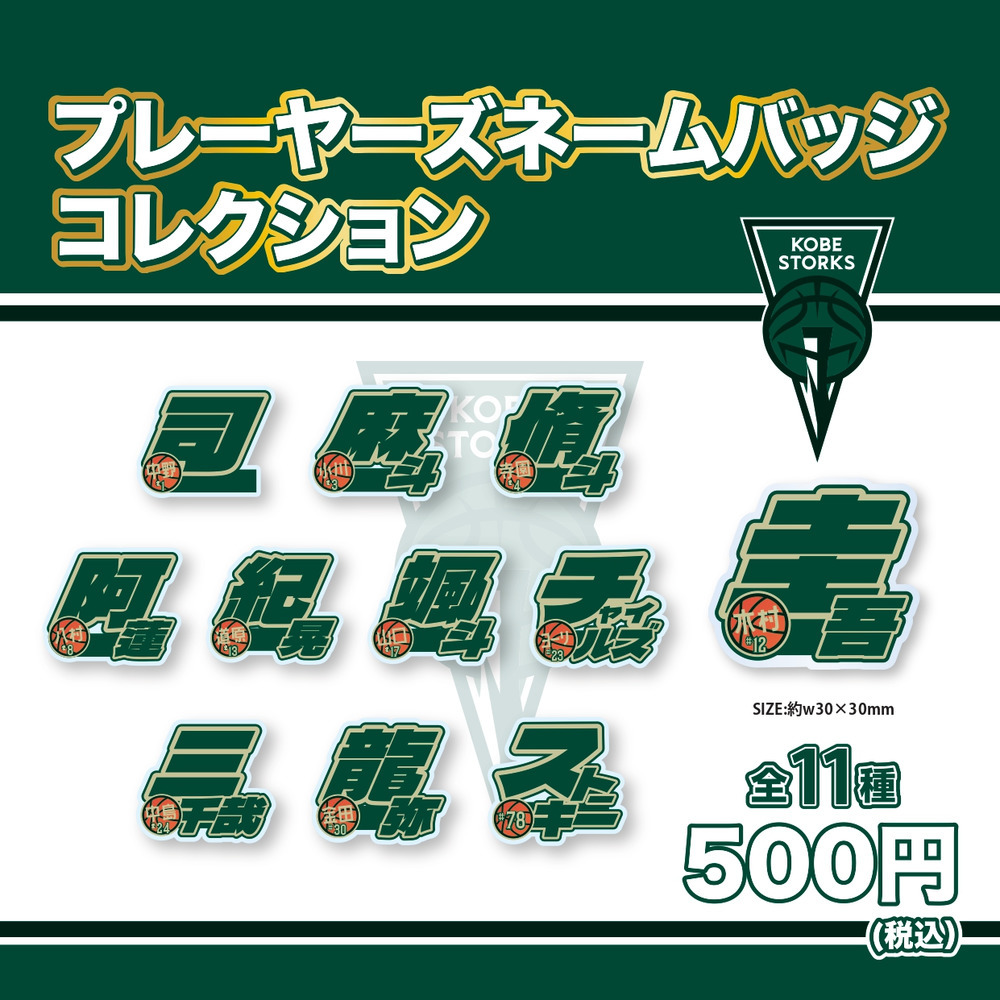 【ガチャガチャ】プレーヤーズネームバッジコレクション 詳細画像 1カラー 1