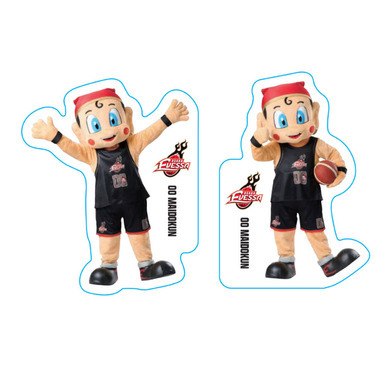 ダイカットステッカー2枚セット　まいどくん