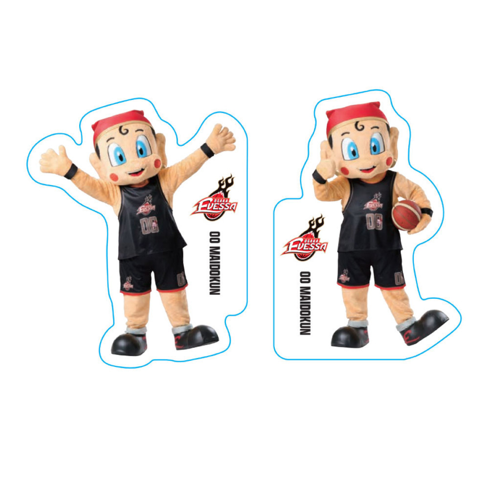 ダイカットステッカー2枚セット　まいどくん 詳細画像 まいどくん 1