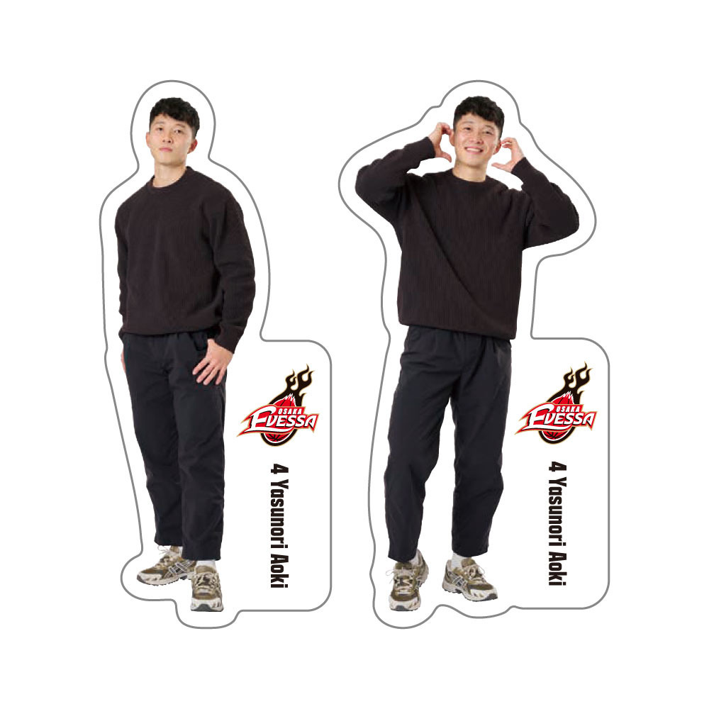 ダイカットステッカー2枚セット　私服 詳細画像 04青木保憲 1