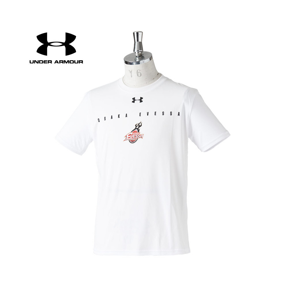 Sale Under Armour アンダーアーマー Times 大阪エヴェッサ ロゴ プリントコラボtシャツ 半袖プラクティスウェア 大阪エヴェッサ B League Bリーグ 公式オンラインショップ