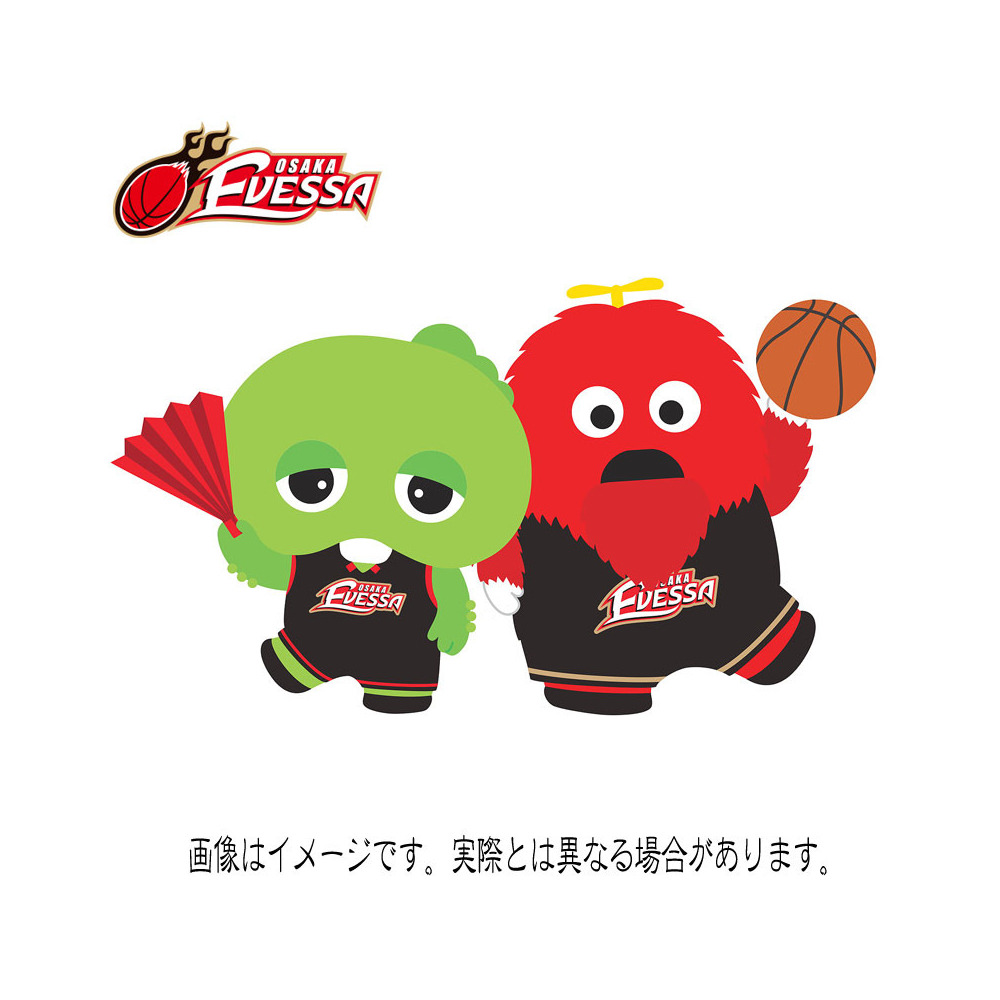 大阪エヴェッサ×ガチャピン・ムック　コラボTシャツ 詳細画像 4