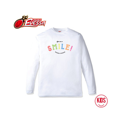 大阪エヴェッサ　オリジナルキッズロングTシャツ「GIVE ME A SMILE!」