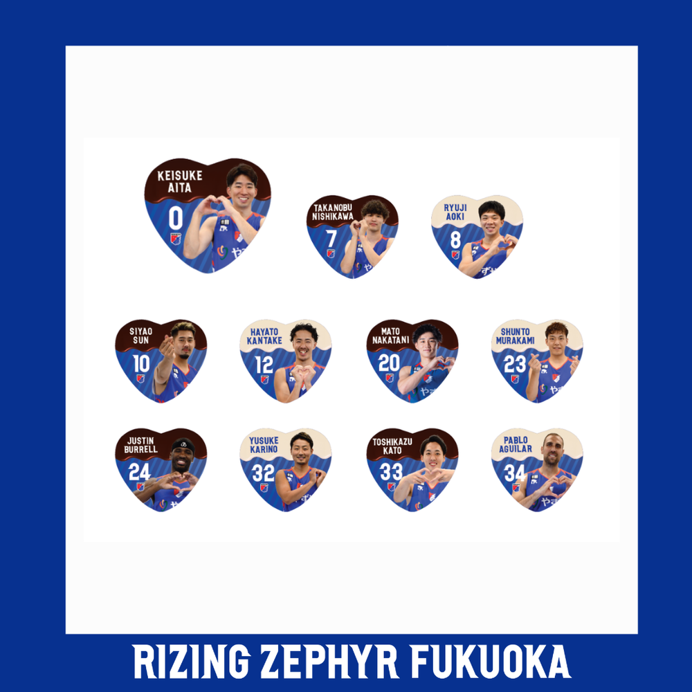 【ランダム】ハート型缶バッジ 詳細画像 BLUE 1