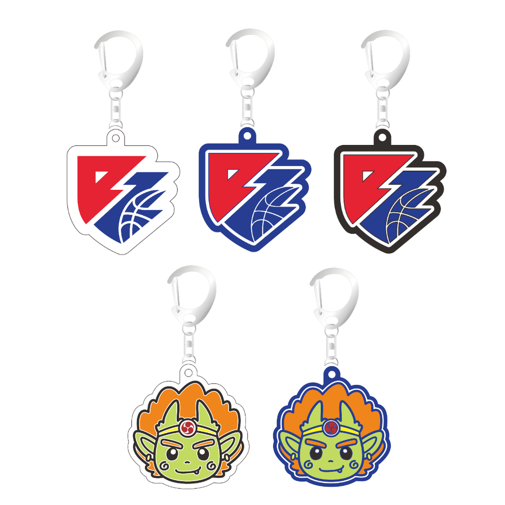 ラバーキーホルダー(ロゴ・神くん) 詳細画像 ロゴ(青) 1