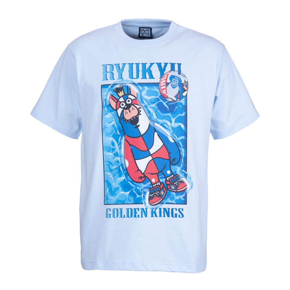 ぷかぷかゴーディー Tシャツ[AQUA]｜琉球ゴールデンキングス｜B.LEAGUE（Bリーグ）公式オンラインショップ