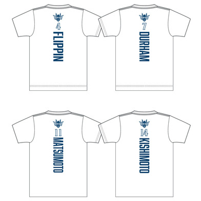 選手ナンバーTシャツ[WHT] 