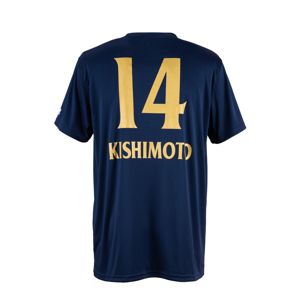 【新商品】UA選手ナンバーTシャツ[NVY] 詳細画像 #14 KISHIMOTO (岸本 隆一) 3