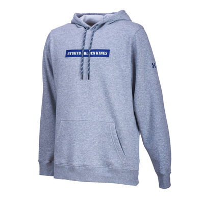 UA KINGSテキストロゴフーディー[GRY]