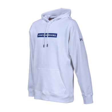 UA KINGSテキストロゴフーディー[WHT]