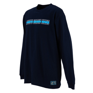【新商品】テキストロングスリーブTシャツ[NVY]