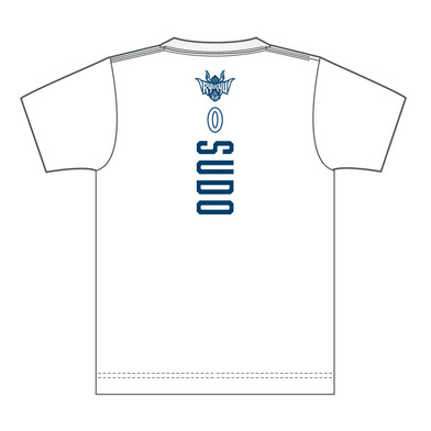 【ユース育成特別枠選手】#0 須藤選手ナンバーTシャツ[WHT] *2/14より発送開始予定*