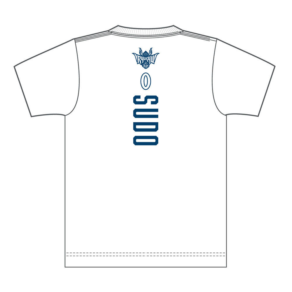 【ユース育成特別枠選手】#0 須藤選手ナンバーTシャツ[WHT] *2/14より発送開始予定*