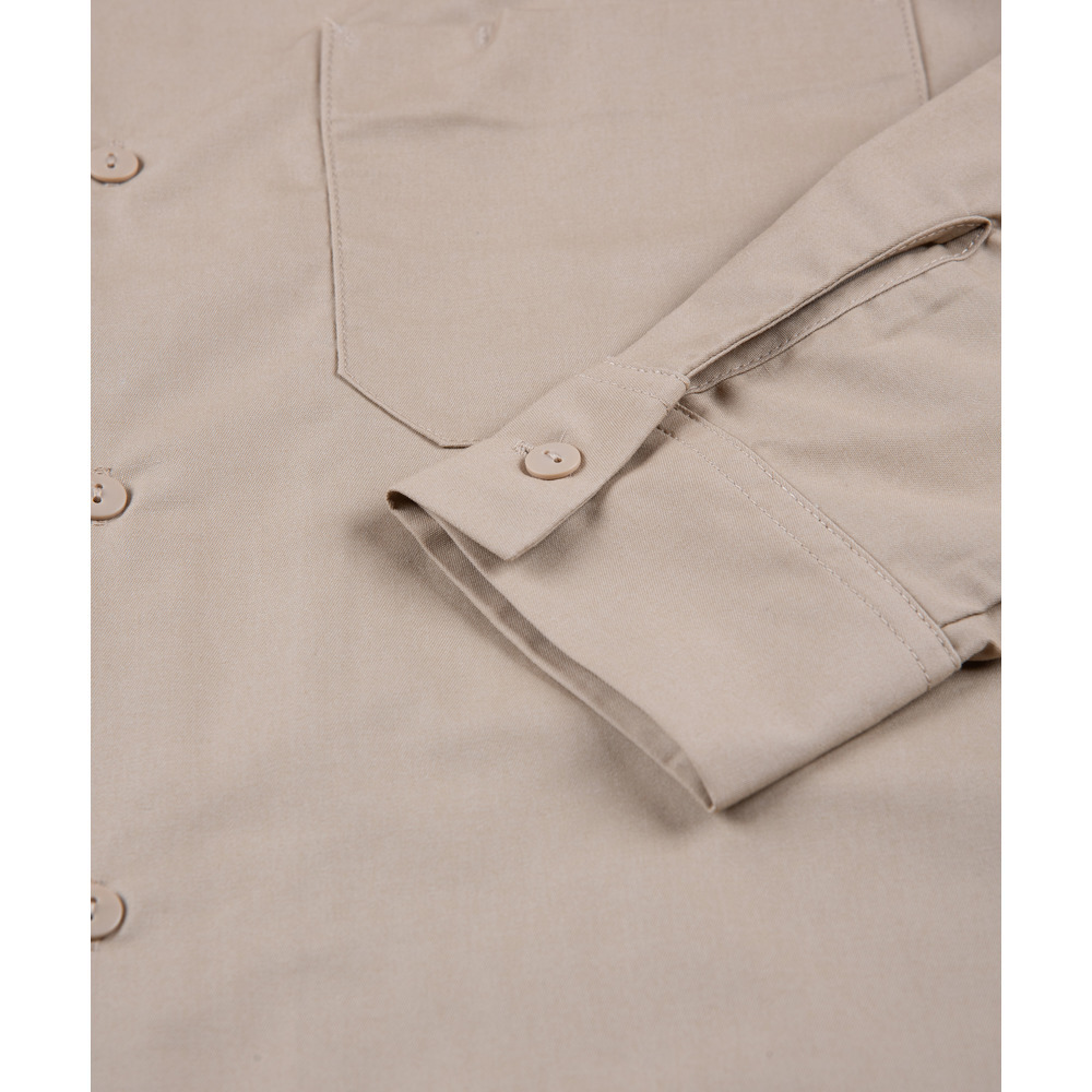 【新商品】KINGSテキストロゴ オープンカラーロングシャツ[BEI] 詳細画像 ベージュ 6