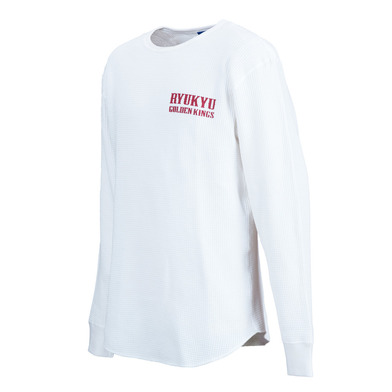 テキストロゴ ワッフルロングスリーブ [WHT]