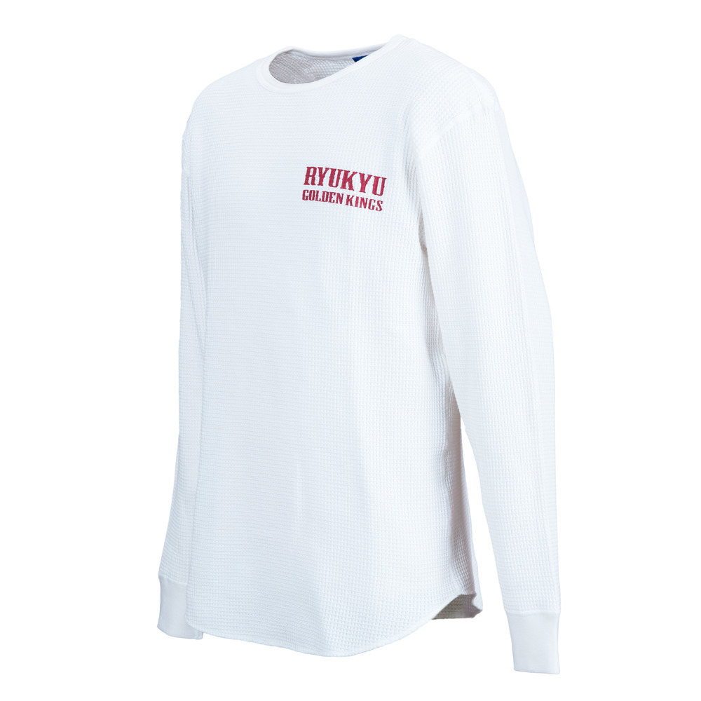 テキストロゴ ワッフルロングスリーブ [WHT] 詳細画像 ホワイト 1