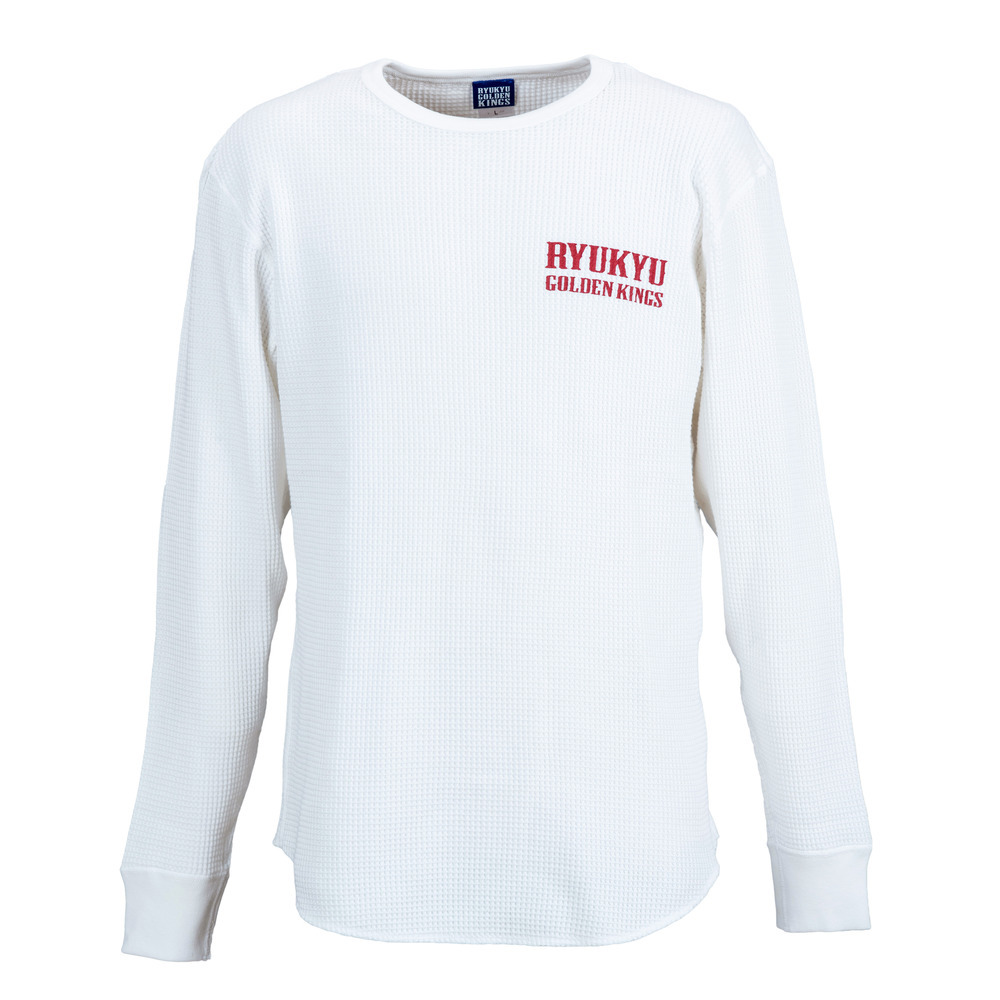 テキストロゴ ワッフルロングスリーブ [WHT] 詳細画像 ホワイト 2
