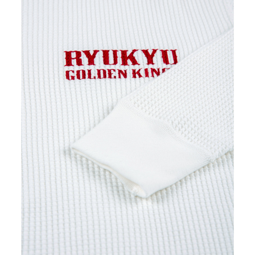 テキストロゴ ワッフルロングスリーブ [WHT] 詳細画像 ホワイト 5