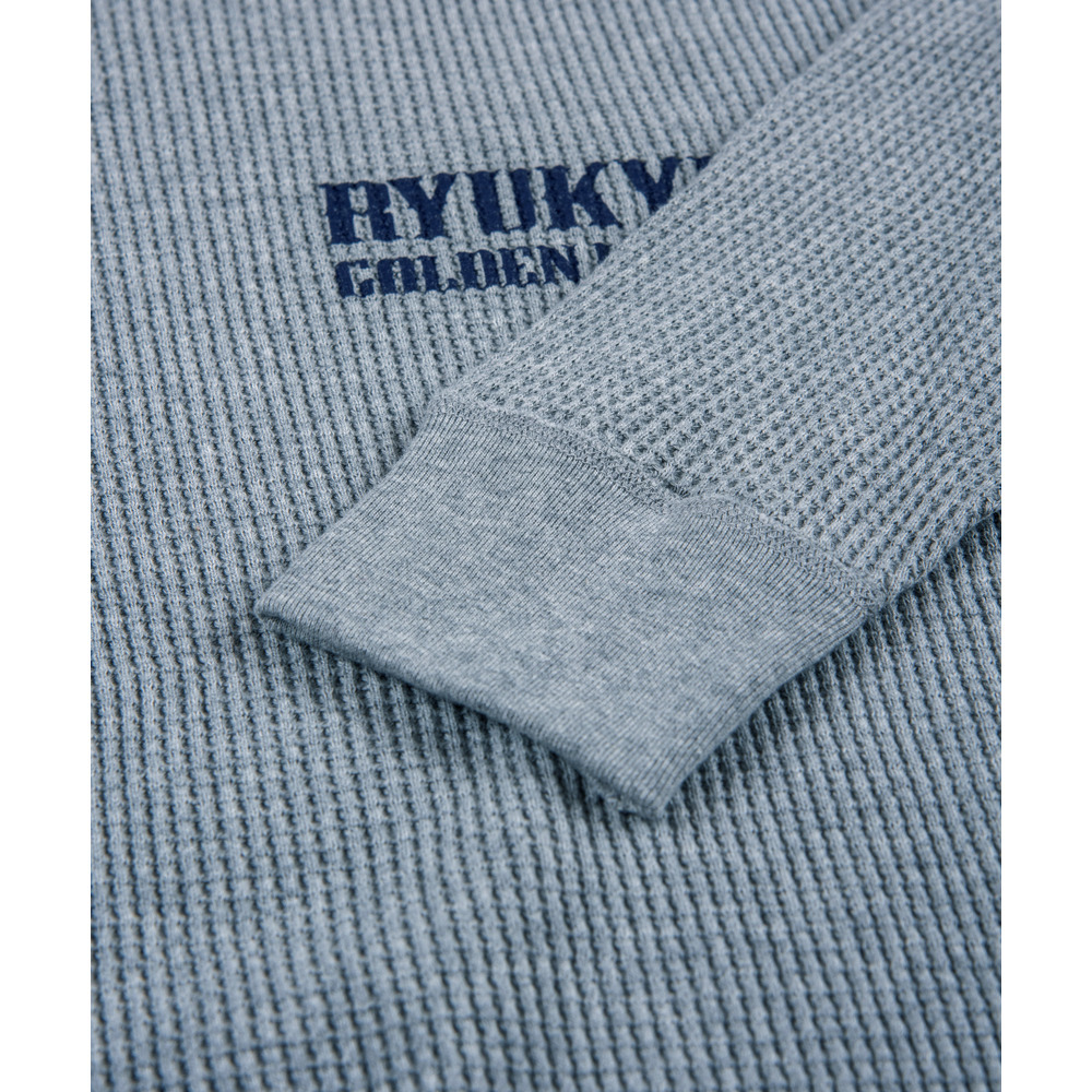 テキストロゴ ワッフルロングスリーブ [GRY] 詳細画像 グレー 5