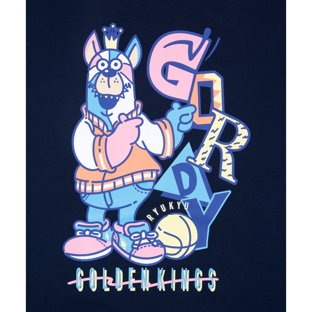 80' GORDY スウェット[NVY]｜琉球ゴールデンキングス｜B.LEAGUE  